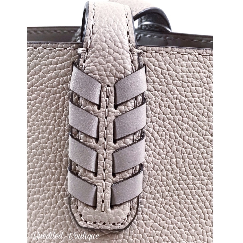 MICHAEL KORS Karson Pearl Grey Leather Tote Bag - Picture 8 of 10